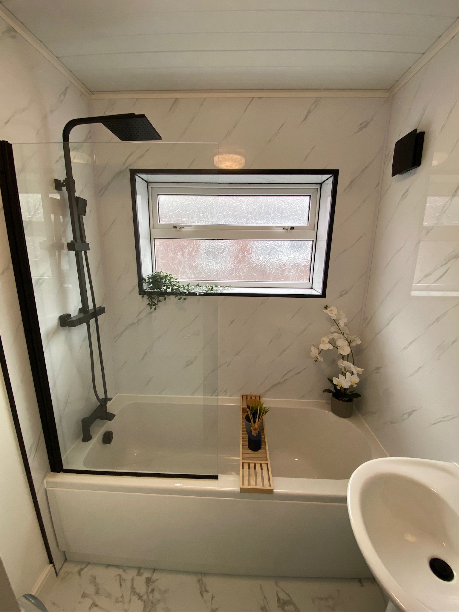 Bathroom renovation finished room