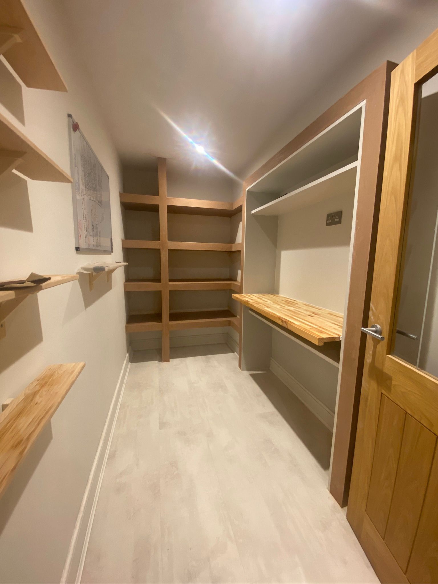 Finished interior improvement detail